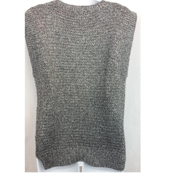 Sandro Silver and Black Knit 1 Blouse - Picture 4 of 4